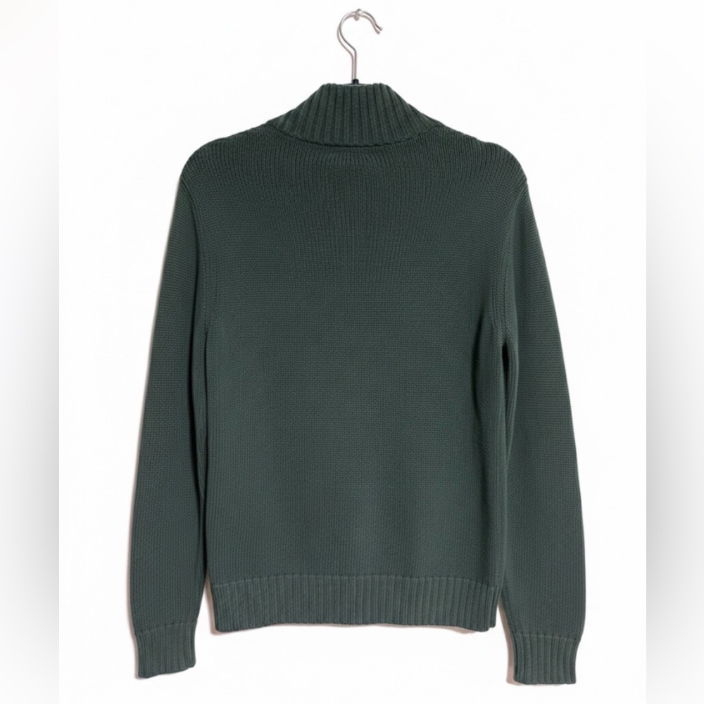 Ralph Lauren Deep Green Zip-Up Sweater - Picture 2 of 3